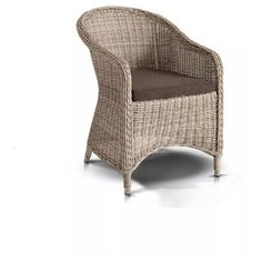 «Равенна» плетеное кресло из искусственного ротанга, цвет светло-соломенный 4 Si S