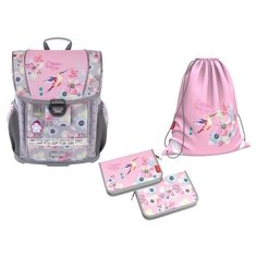 Ученический ранец с пластиковым дном ErichKrause® ErgoLine® 16L Colibri с наполнением