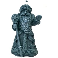 Свеча из воска "Дедушка мороз" в синем цвете (2шт)