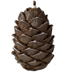 Свеча из воска "Кедровая шишка" в коричневом цвете (2шт)