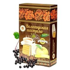 Вологодская пастила без сахара со стевией с черемухой, 230г