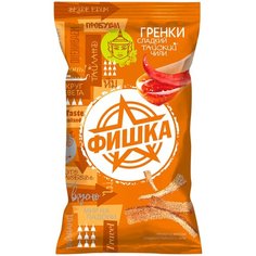 Гренки "Фишка" со вкусом сладкого тайского чили 120г, 4 шт., мультипак №19