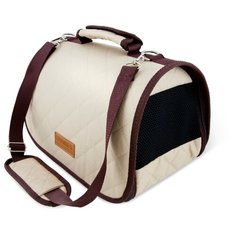 Сумка переноска Saival пластик,cтёжка ,цвет бежевый, размер S