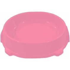 FAVORITE миска пластиковая нескользящая розовая 0,22л