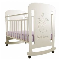 Кроватка Forest kids Sweet Dreams (качалка), на полозьях слоновая кость