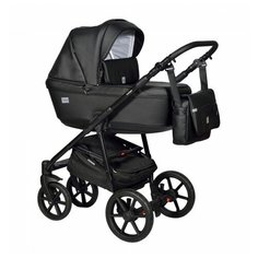 Универсальная коляска Indigo Broco Eco 2 в 1, Be 03 (черная кожа)