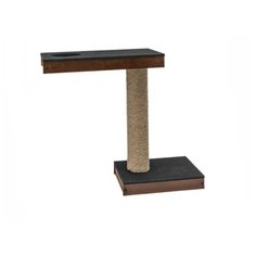 Лежак для животных ZooM Паркур, двухуровневая, венге, 53,5 х 18,7 х 63,4 см