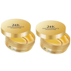 Патчи HOUMAI 24K Gold Essence гидрогелевые для кожи вокруг глаз с эссенцией золота 60 шт, 2 штуки.
