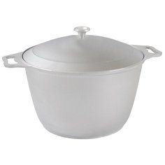 Кастрюля Kukmara 6л из толстостенного литого алюминия с металлической крышкой