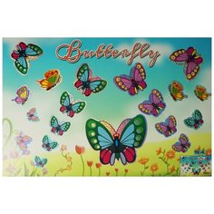Color kit/ Фигуры / Мозайка- стикеры /Мозаика - стикеры Бабочки 29х20 SD- TE 5-6