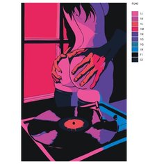 Картина по номерам, 40 x 60, FU40, "Живопись по номерам", набор для раскрашивания, раскраска