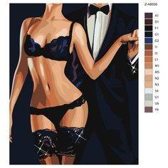 Картина по номерам, 40 x 50, Z-AB500, "Живопись по номерам", набор для раскрашивания, раскраска