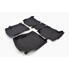 Автоковрик SRTK 3D люкс Toyota Fortuner II (2015-), высокий борт, резина