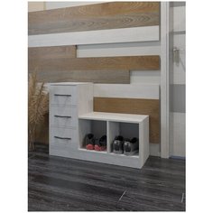 Обувница 3 Вена, Тумба обувница, 3 ящ 97.4х35.5х74.4см Мебельная фабрика 1 плюс 1