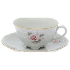 Чайная чашка 220мл 1 шт. Рококо Бледная Роза Cmielow