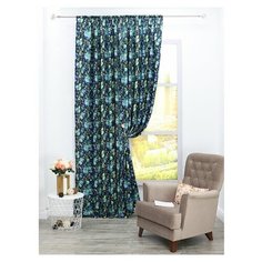 Штора Amore Mio RR 7283-02 синий 1,45*2,7*1