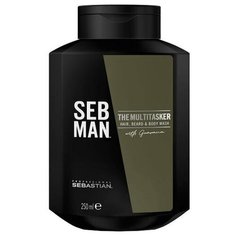 Шампунь SEB MAN THE MULTITASKER 3 в 1 для ухода за волосами, бородой и телом, 250 мл Sebastian Professional