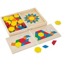 Melissa & Doug Обучающая игра Трафарет с блоками на досках
