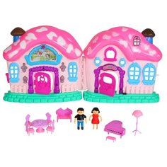 Jia Huan Long Toys кукольный домик JB202100, розовый