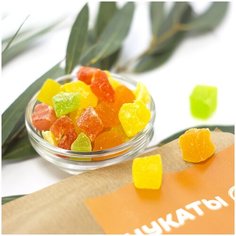 Цукаты, Ананас кубики 475 гр, вкусные сухофрукты Зеленая Улица. Свежий урожай. Здоровое питание!