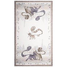 Полотенце Santalino Котики,40х70 см, 100% хлопок, твил, белый (850-715-6)