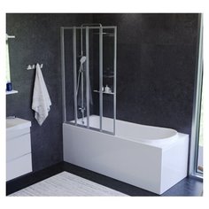 Ванна комплект Like W80ASET-170AC 4в1: ванна 170х70, каркас, душевая система, шторка на борт ванны Am.Pm