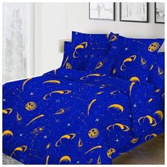 Постельное белье Mercury Home «Вселенная» 1.5 СП Бязь