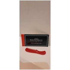 Расческа для бороды и усов красная Edwin Jagger