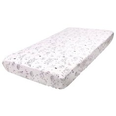 Daisy простыня на резинке Лисички 120х60 см розовый