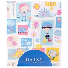 Daisy простыня на резинке Дракончик 120х60 см голубой