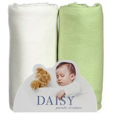 Многоразовая пеленка Daisy трикотаж 90х120 комплект 2 шт, салатовый