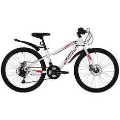 Подростковый горный (MTB) велосипед Novatrack Prime 24 Disc (2020) белый 13" (требует финальной сборки)