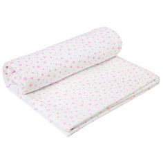 Многоразовая пеленка Amarobaby Soft Hugs 120х90, розовые звезды