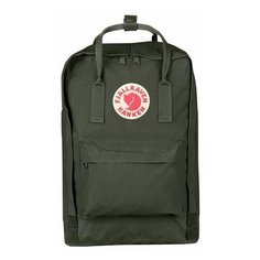 Рюкзак Fjallraven Kanken Laptop 15", темно-зеленый, 28х16х40 см, 18 л