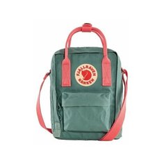 Сумка Fjallraven Kanken Sling, зеленый/розовый, 20х15х8 см, 2,5 л