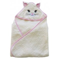 Многоразовая пеленка Sonia Kids Котенок 100х80, бежевый/розовый