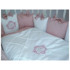 Incanto Комплект в кроватку Шантель (6 предметов) розовый
