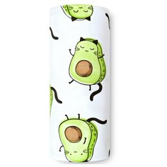 Многоразовая пеленка Loombee Трикотажная 110х90, OS-2235, белый/зеленый