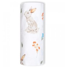 Многоразовая пеленка Loombee Фланелевая 100х100, FS-5222, белый/бежевый