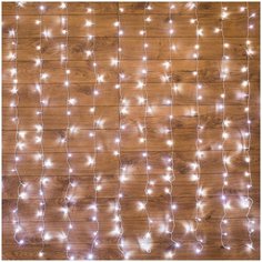 Гирлянда Светодиодный Дождь 2,5x2м, свечение с динамикой, прозрачный провод, 230 В, диоды белые Neon Night