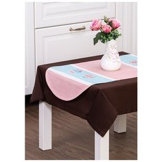 Дорожка на стол SANTALINO 40*80 смбезе, 100% хлопок/овальная (850-814-3)