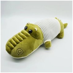 Мягкая плюшевая игрушка подушка Крокодил в тельняшке 50 см Good Toys