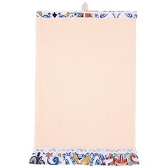 Полотенце махровое шибби ШИК 30Х50СМ , персиковый, 100%хлопок Santalino