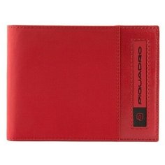 Кошелек Piquadro Bios, красный, 11x9x1,5 см