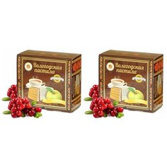 Пастила Вологодская мануфактура без сахара с брусникой 2шт. по 115гр.