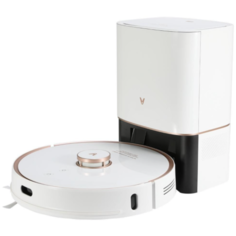 Робот пылесос с базой самоочистки Xiaomi Viomi Robot Vacuum Cleaner S9 белый