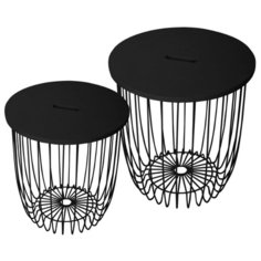 Комплект кофейных столиков Easy, чёрный Bradex Home