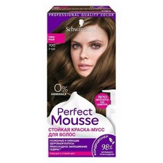 Schwarzkopf Perfect Mousse Стойкая краска-мусс для волос, 700, Темно-Русый