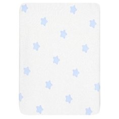 Многоразовая пеленка Forest kids кулир 120x90, звездочки/голубой