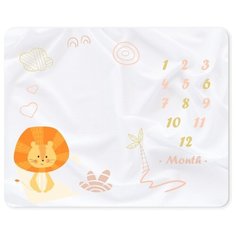 Многоразовая пеленка Forest kids из хлопка 100x120, Little Lion